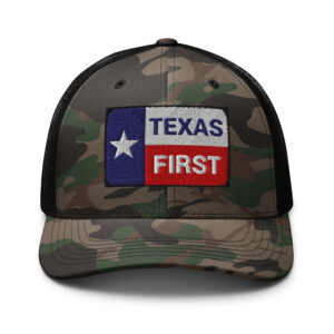 Texas First Camo Trucker Cap
